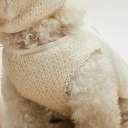 ルイスドッグ louisdog Glitter Snow Vest【小型犬 犬服 トップス ベスト セレブ】