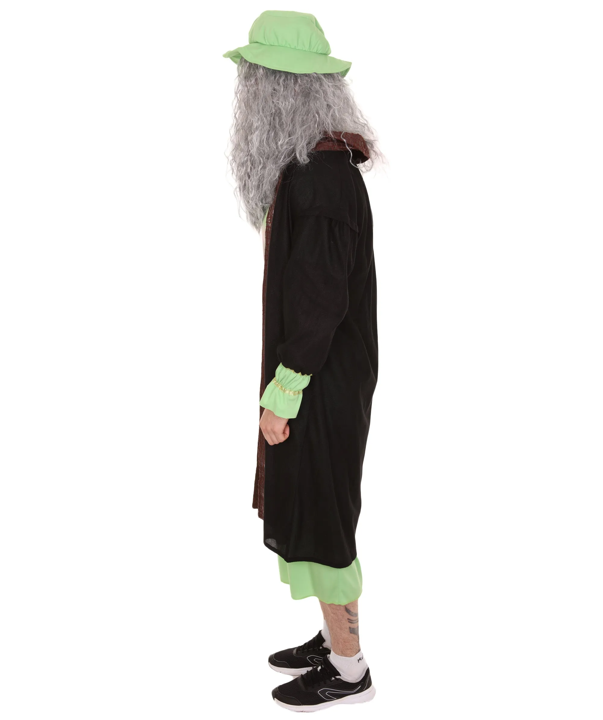 Adult Men's Leonardo Da Vinci Painter Artitst Costume | Green Cosplay Costume