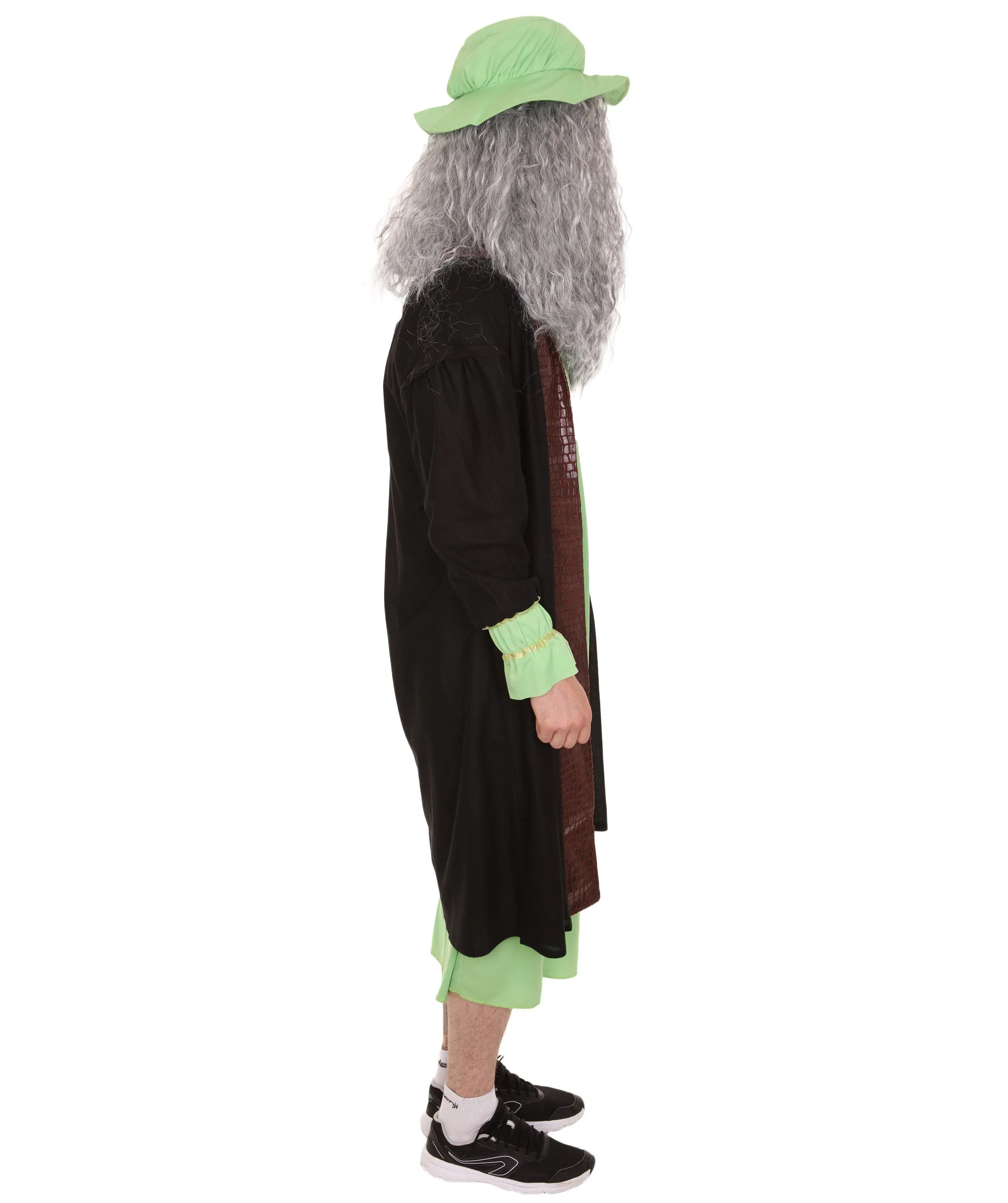 Adult Men's Leonardo Da Vinci Painter Artitst Costume | Green Cosplay Costume