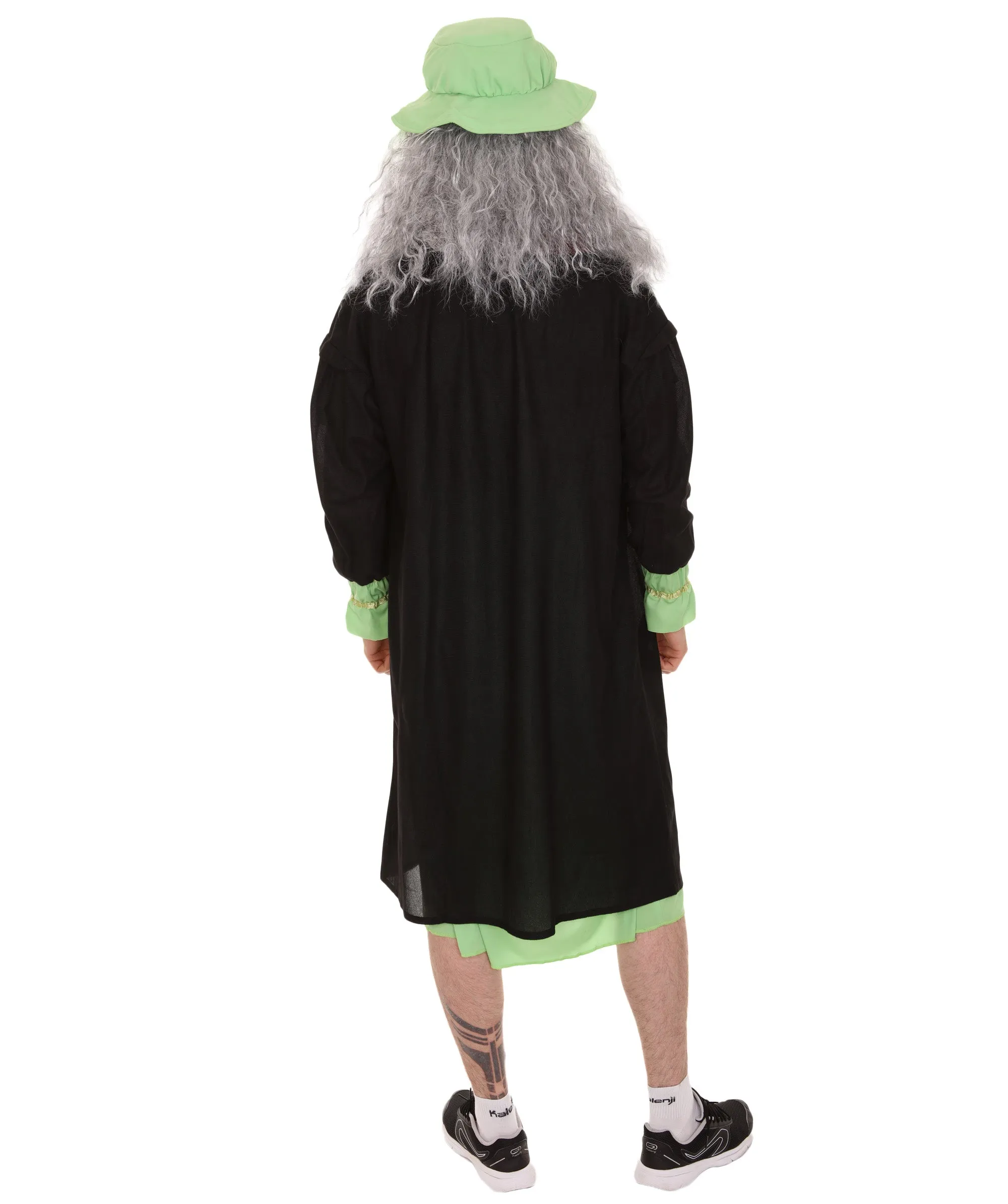 Adult Men's Leonardo Da Vinci Painter Artitst Costume | Green Cosplay Costume