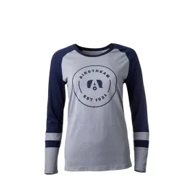 Airstream 1931 Trailer A Circle Striped Women's Long Sleeve T-Shirt