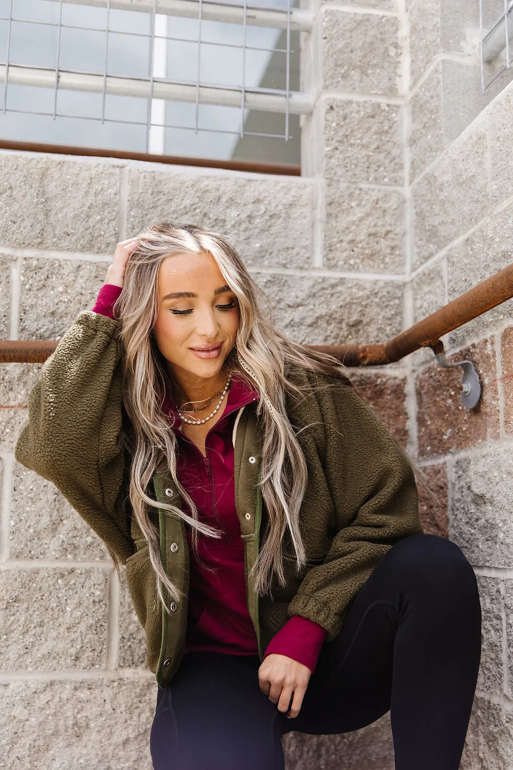 Ampersand Fleece Jacket (Olive)