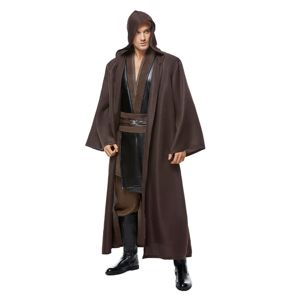 Anakin Skywalker Jedi Robe Costume Outfit Full Set Halloween Cosplay Costume