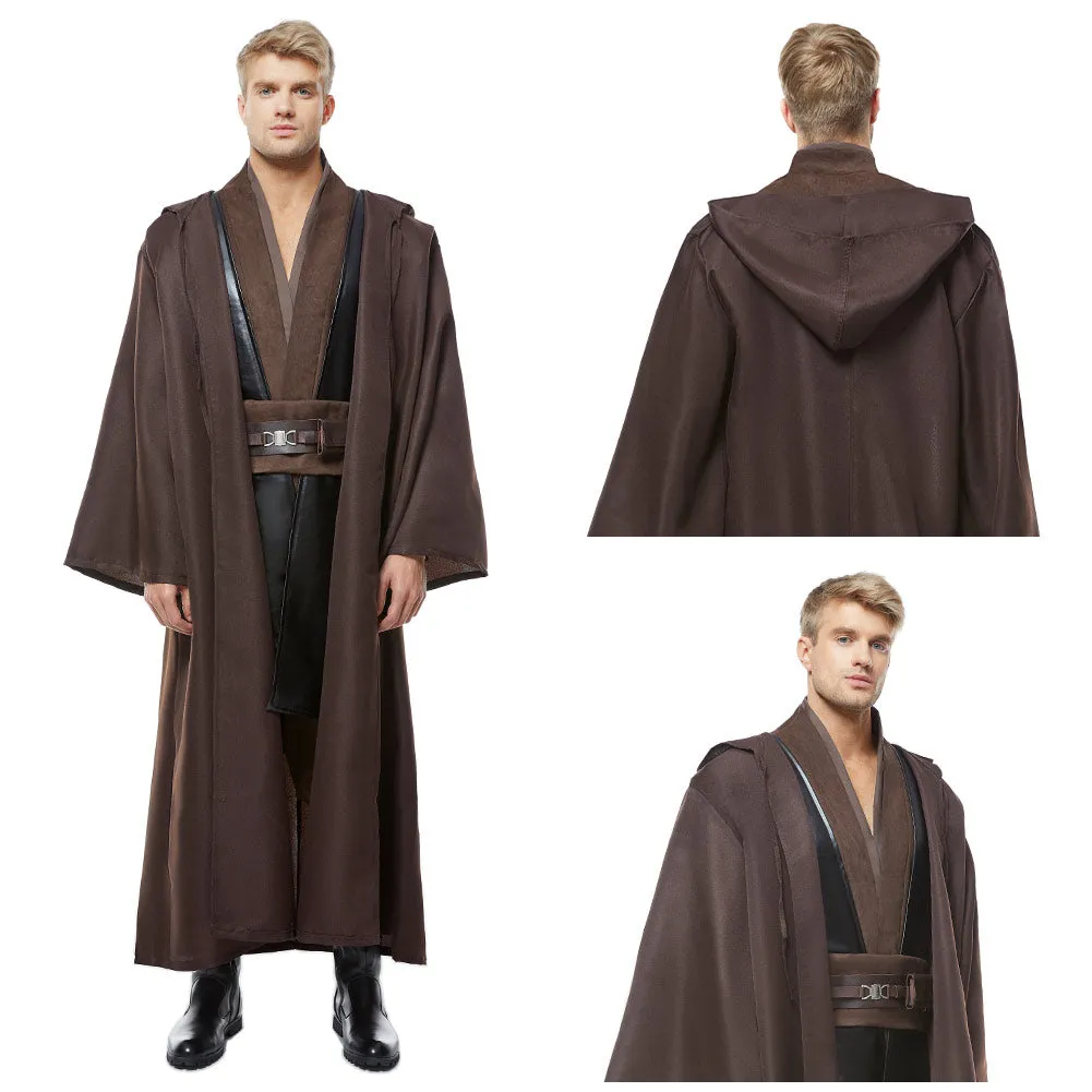 Anakin Skywalker Jedi Robe Costume Outfit Full Set Halloween Cosplay Costume