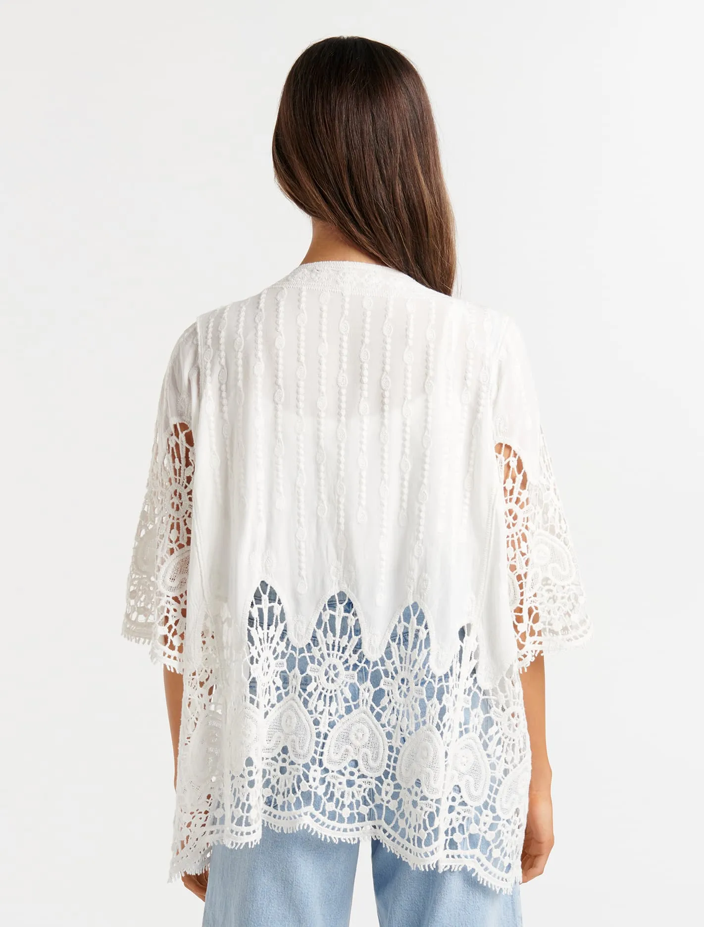 Anna Crochet Kimono