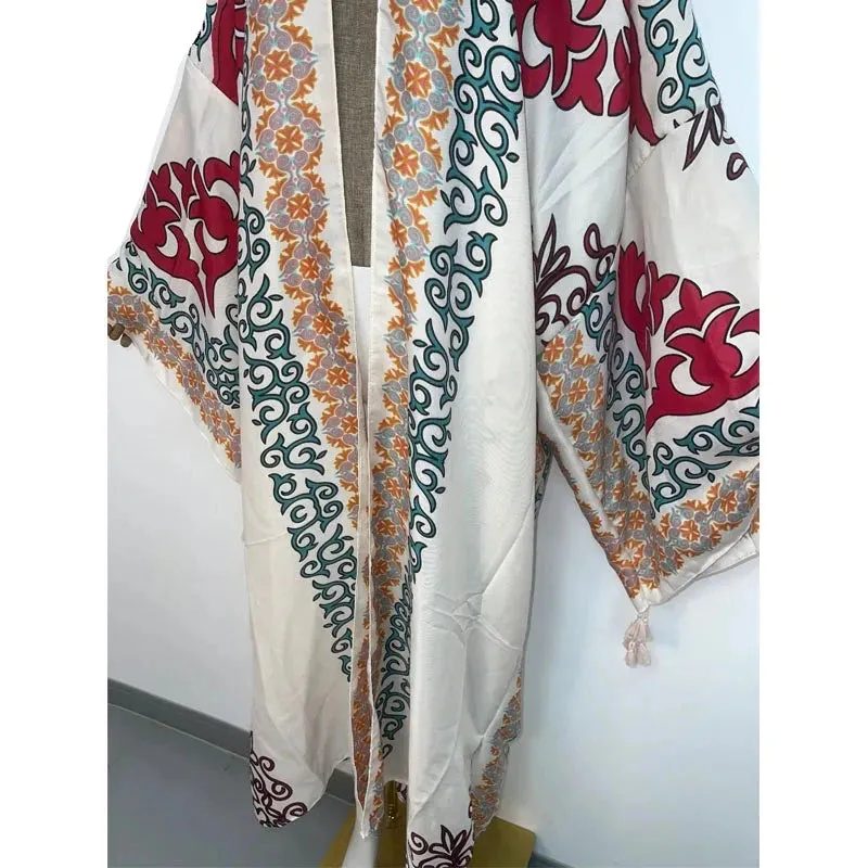 Ari's Boho Open Kimono Kaftan Cover Up