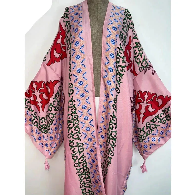 Ari's Boho Open Kimono Kaftan Cover Up