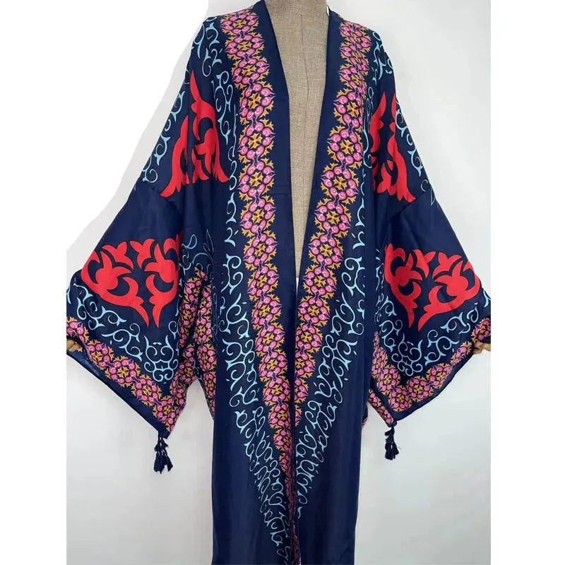 Ari's Boho Open Kimono Kaftan Cover Up