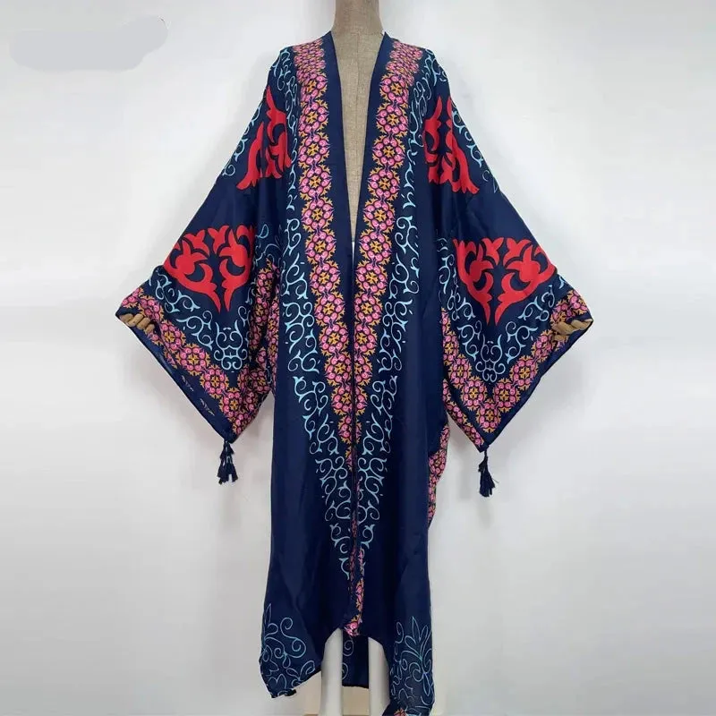 Ari's Boho Open Kimono Kaftan Cover Up
