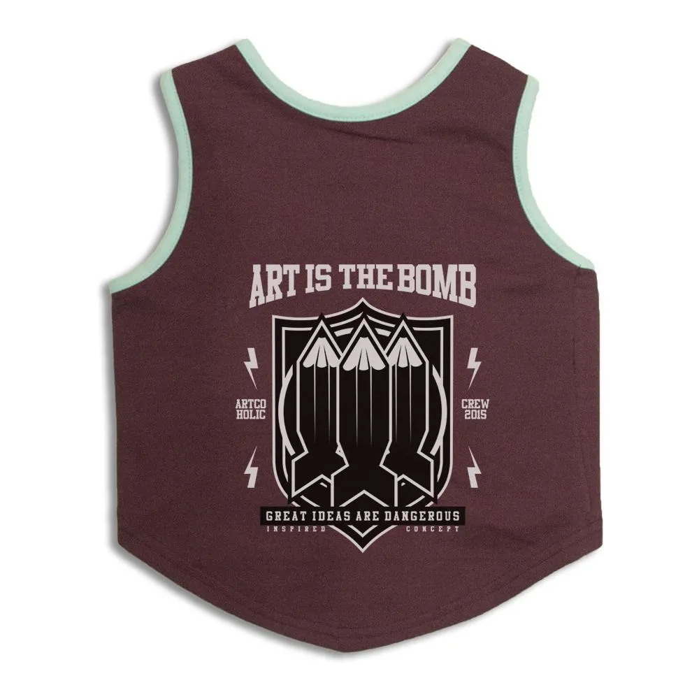 Art Is The Bomb Dog Sweatshirt