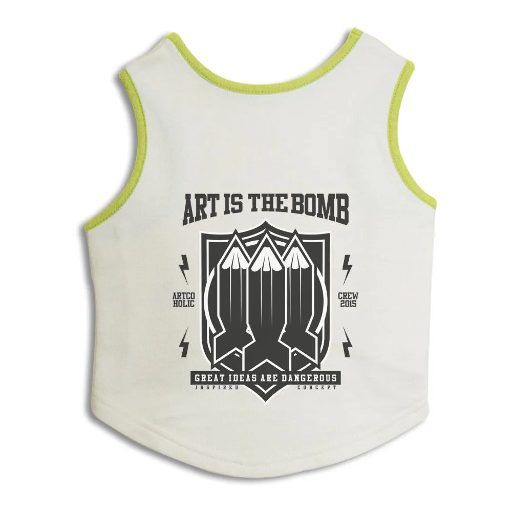 Art Is The Bomb Dog Sweatshirt