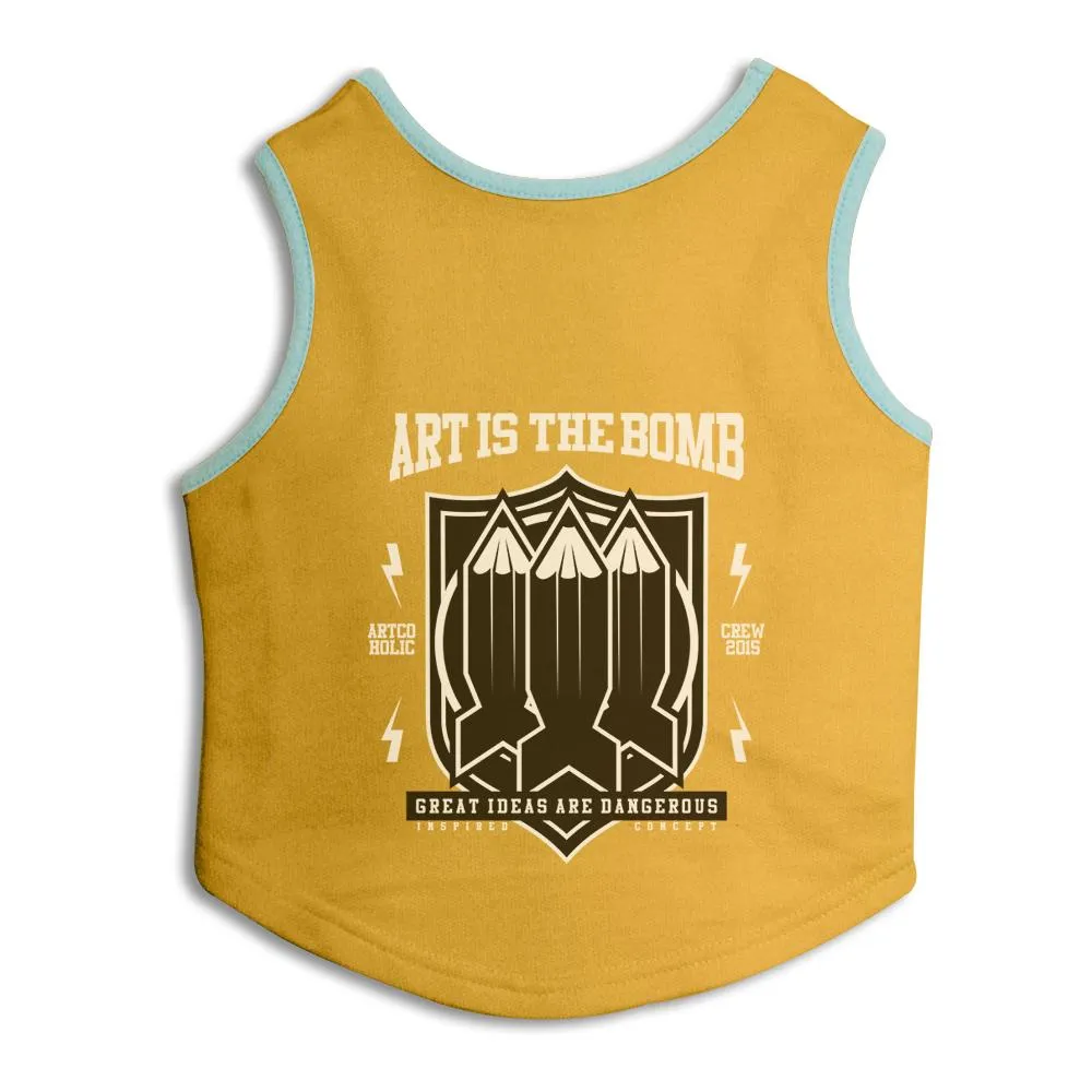 Art Is The Bomb Dog Sweatshirt