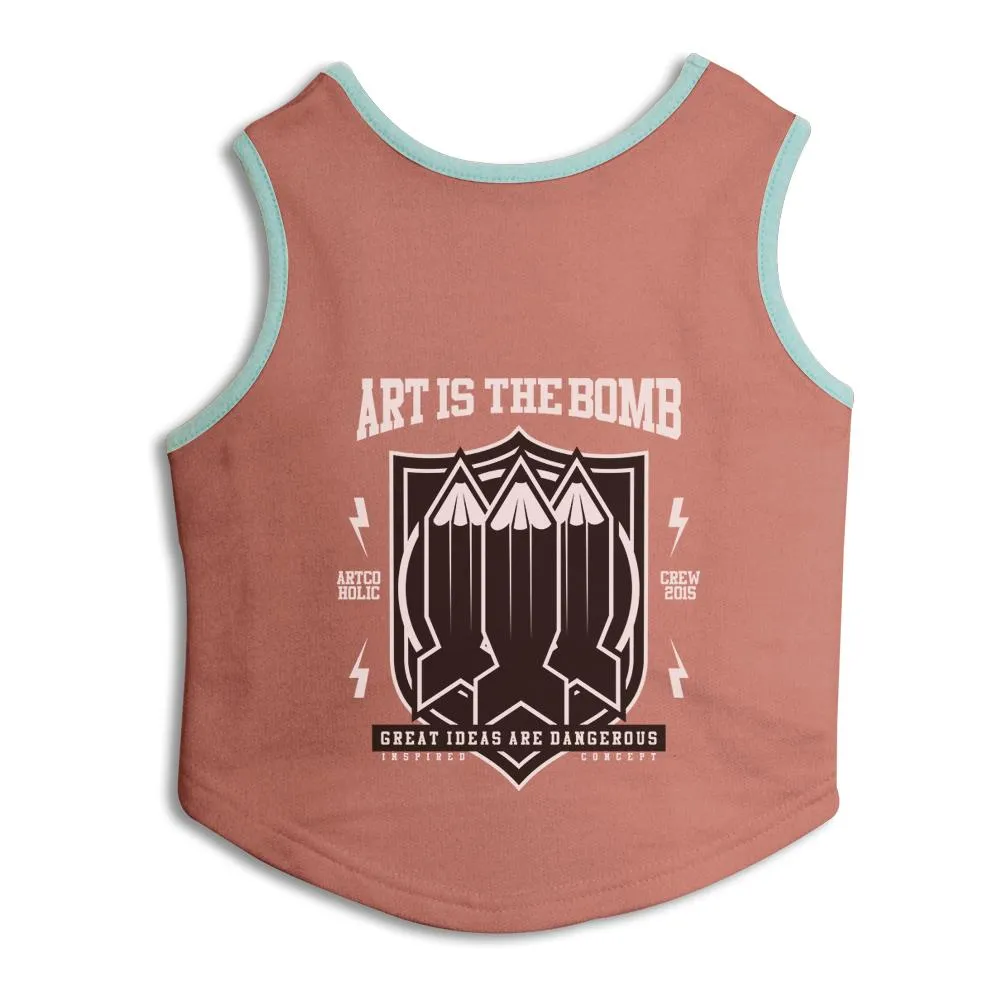 Art Is The Bomb Dog Sweatshirt