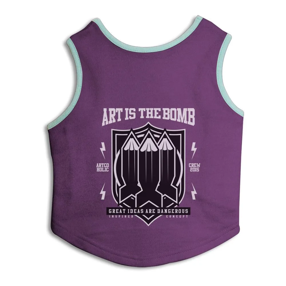 Art Is The Bomb Dog Sweatshirt