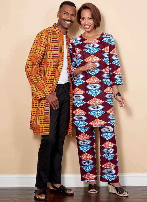 B6534 Misses'/Men's Coat, Tunic and Pants