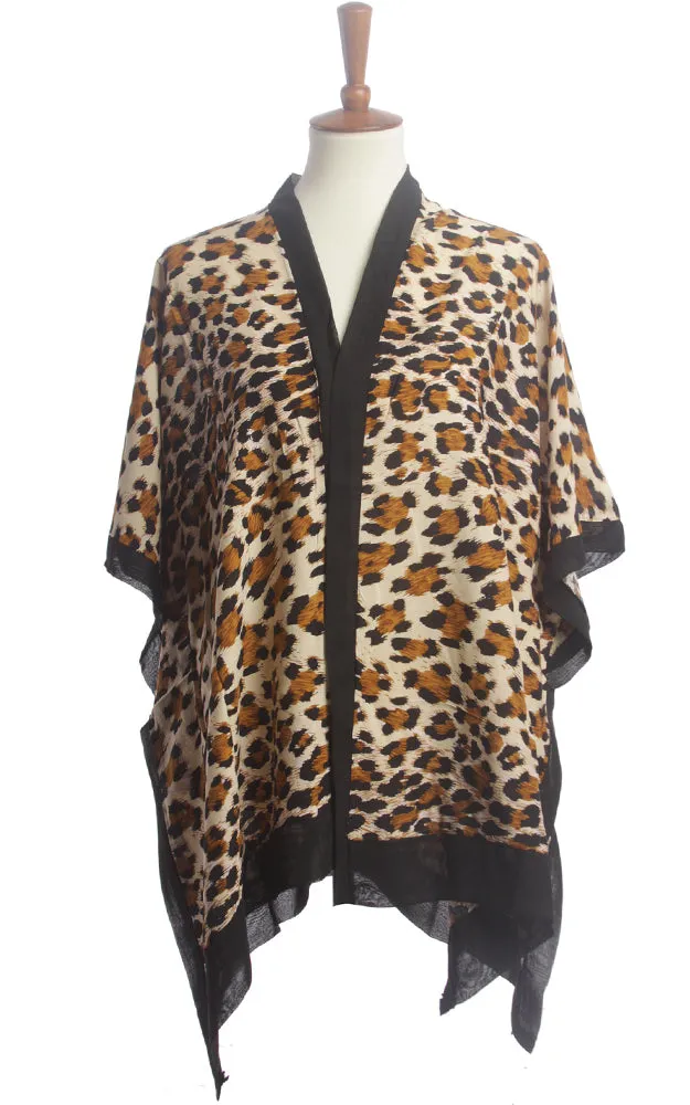 BAAP8616 Animal Print Kimono