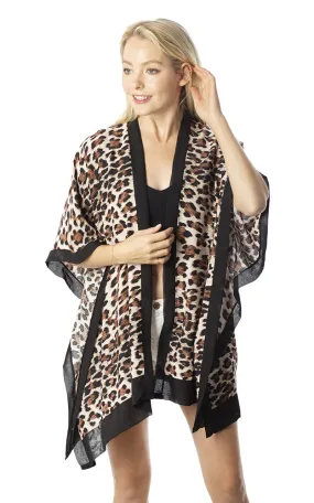 BAAP8616 Animal Print Kimono