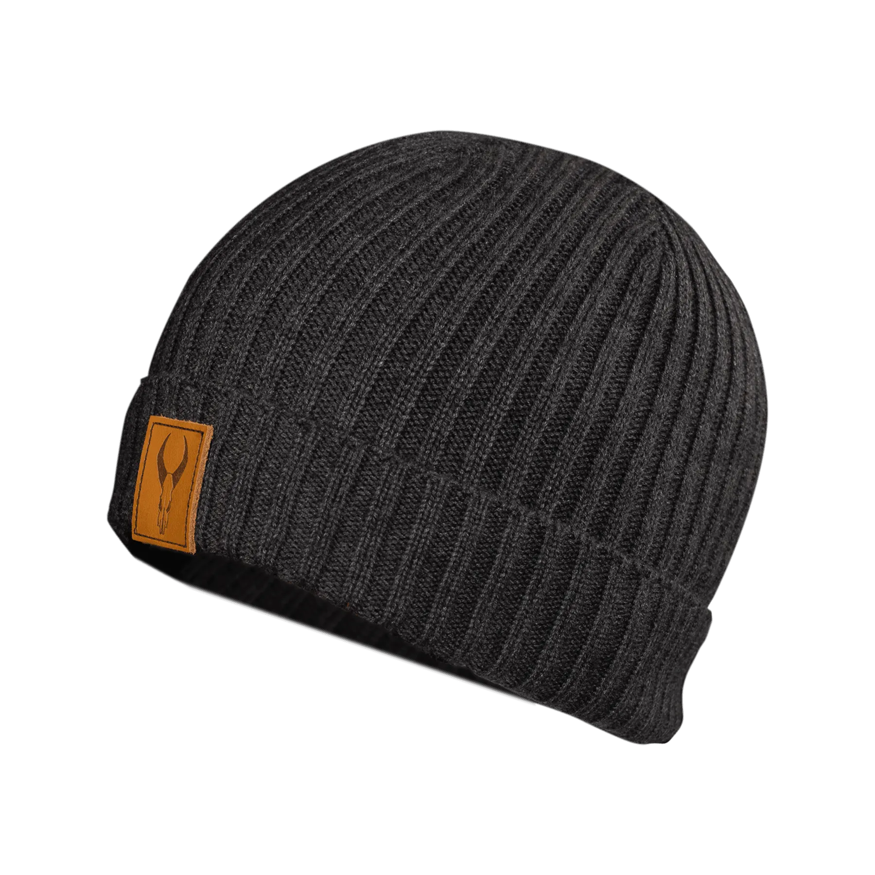 Badlands Leather Patch Beanie