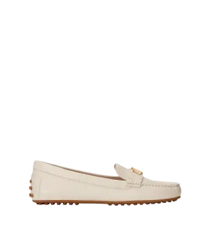 Barnsbury Nappa Leather Driver - Cream