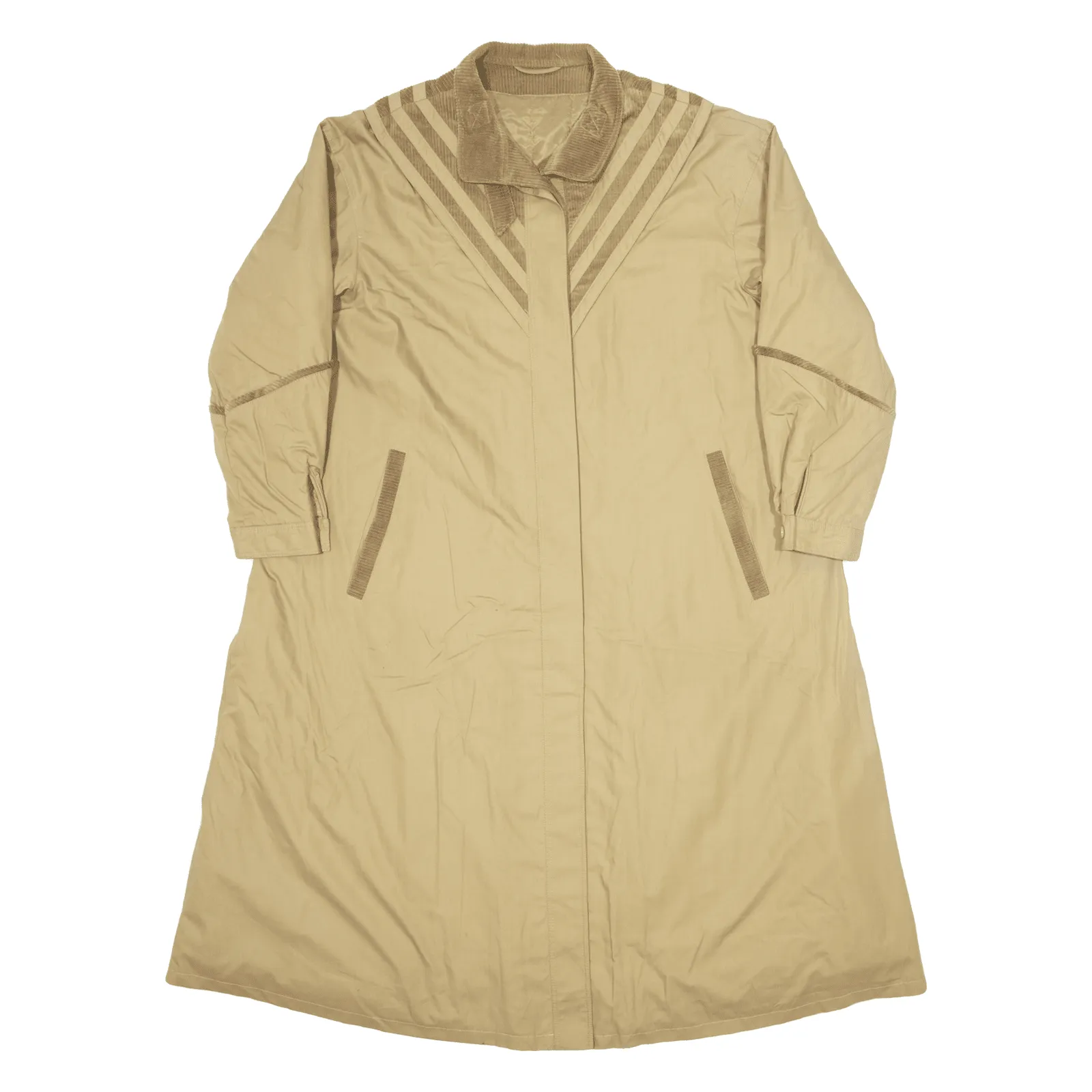 BETTINARDI DE ROMA Insulated Trench Coat Beige 90s Womens L