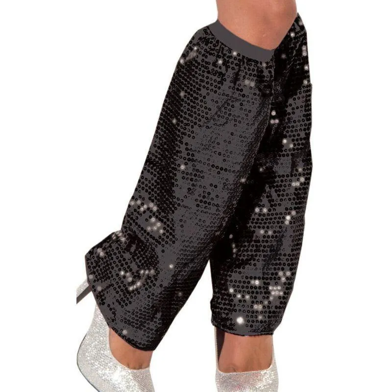 Black Club Dazzle Rave Diva Sequin Leg Warmers