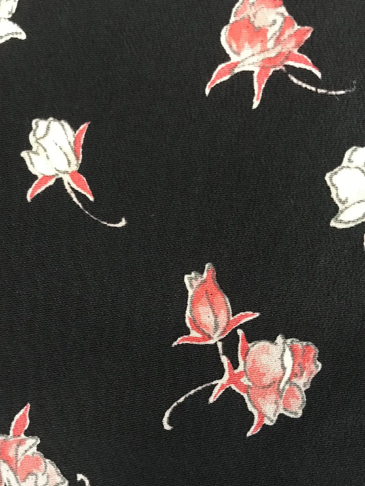 Black michiyuki with flower design