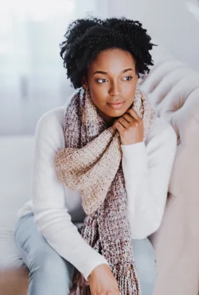 Bobbi Fringe Scarf // Crochet PDF Pattern