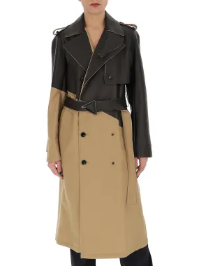 Bottega Veneta Contrast Panel Trench Coat