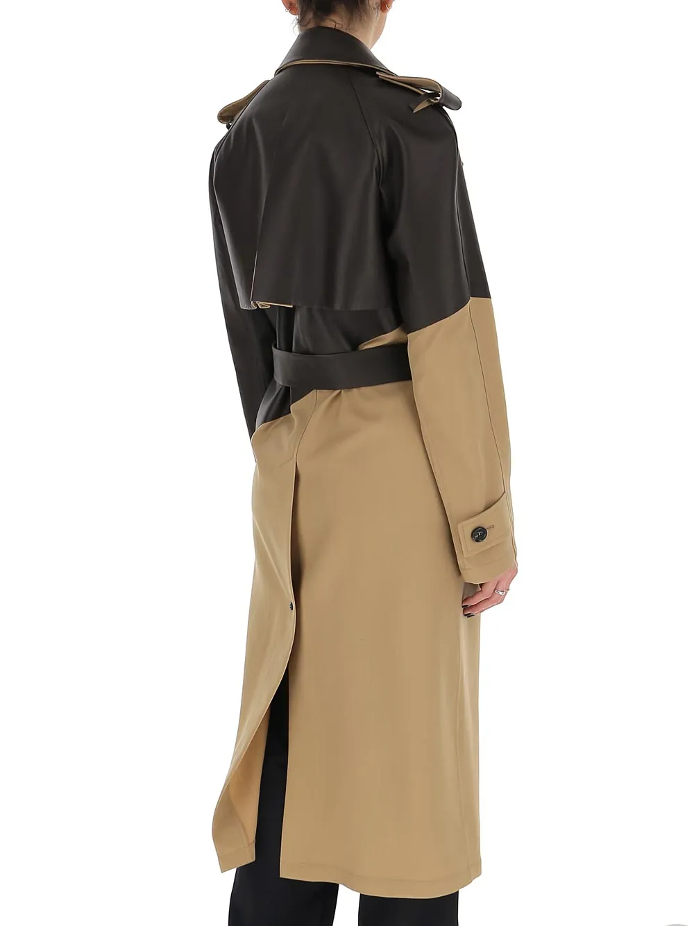 Bottega Veneta Contrast Panel Trench Coat