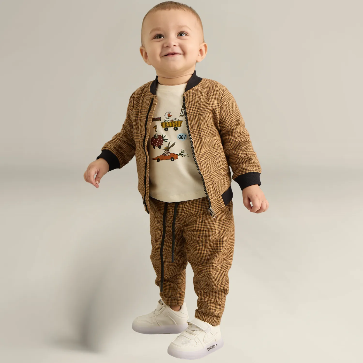 Brown Plaid Co-ord Set