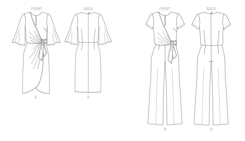 Butterick Dress and Jumpsuit B6826