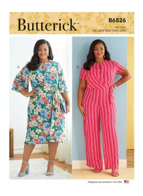 Butterick Pattern B6826 Women's Dress & Jumpsuit