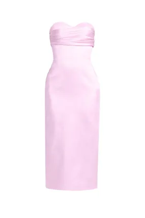 CAMILLA SATIN MIDI DRESS