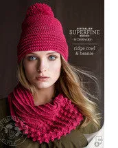 Crochet Pattern Ridge Cowl & Beanie