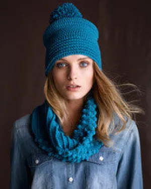 Crochet Pattern Ridge Cowl & Beanie