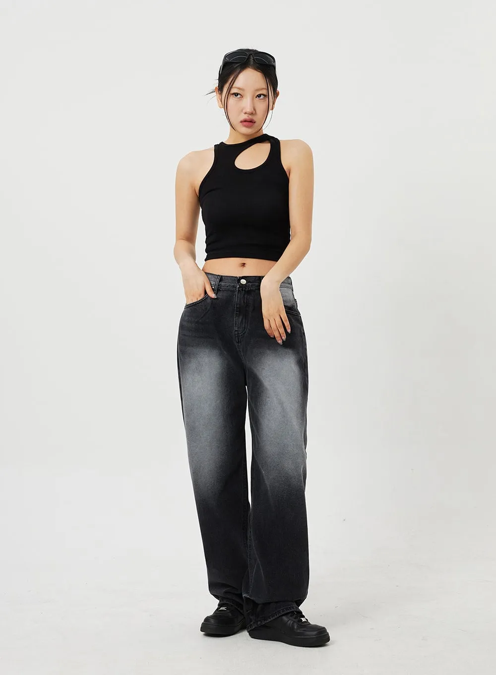 Cut Out Tank Top CF328