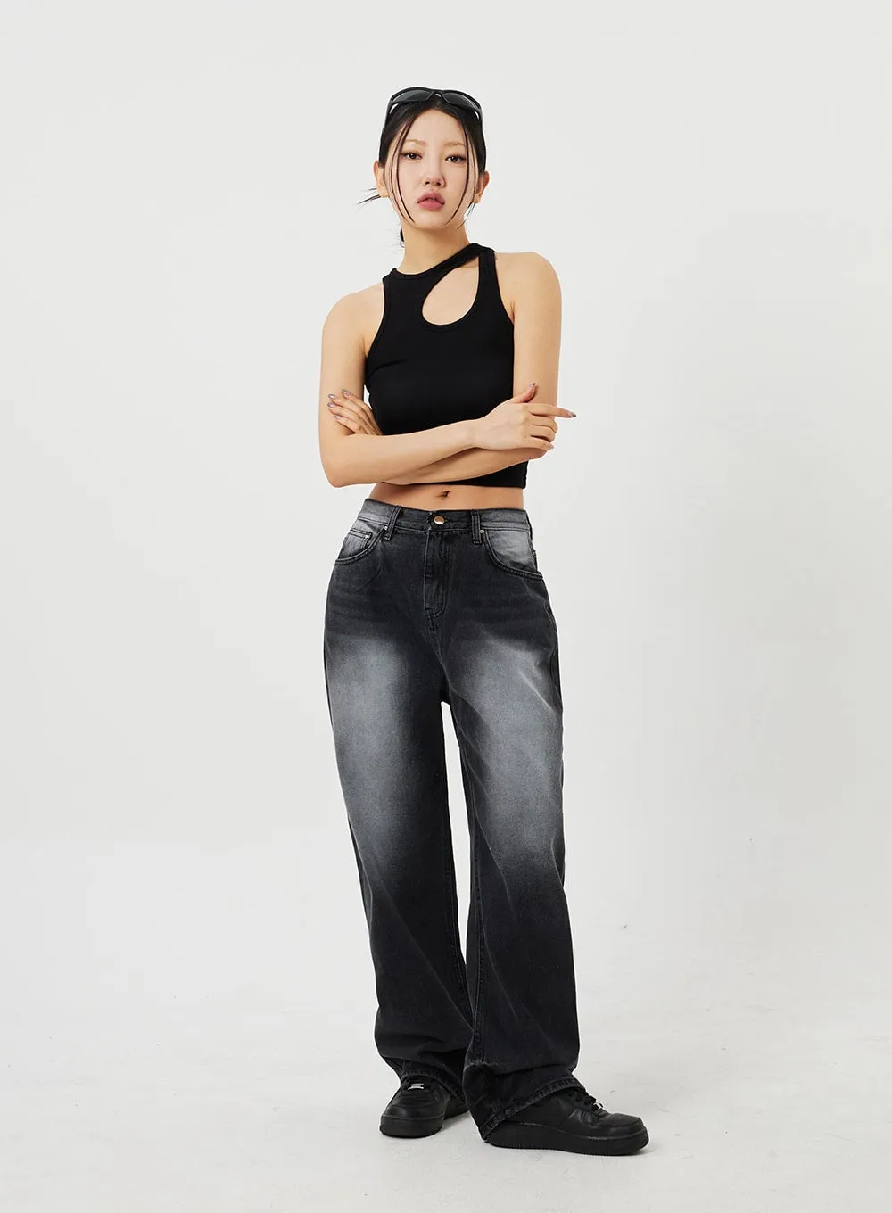 Cut Out Tank Top CF328