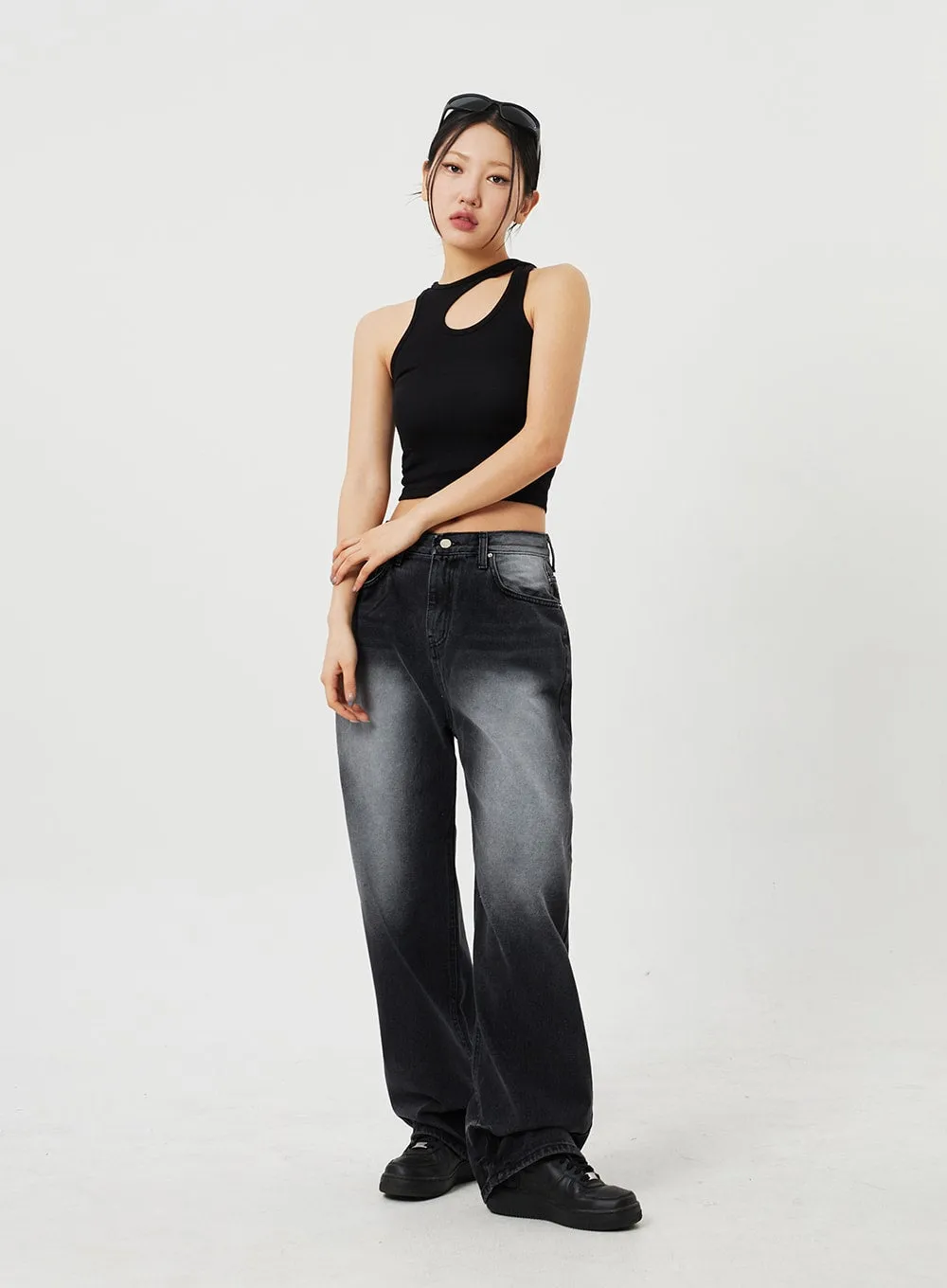 Cut Out Tank Top CF328