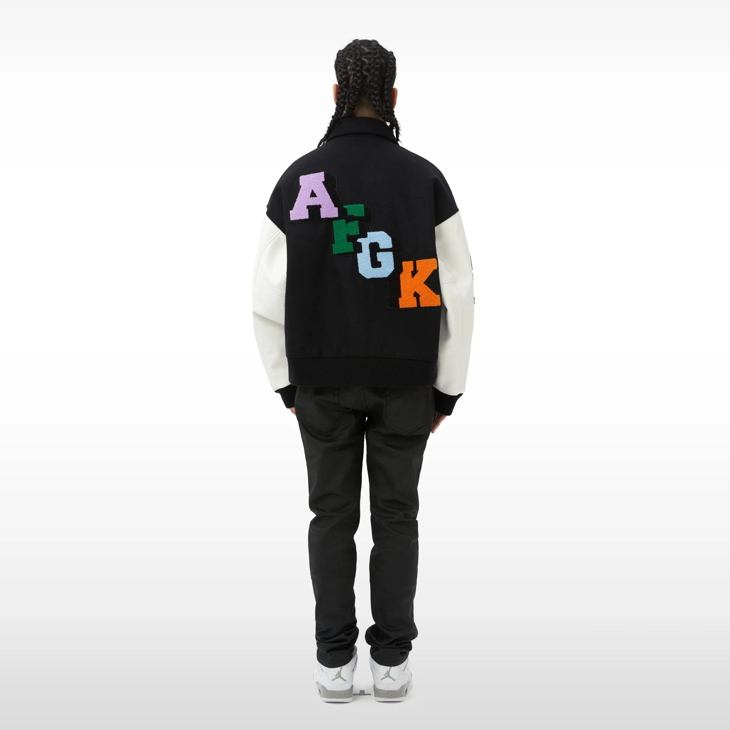 DONCARE (AFGK) "Rubik's Cube Varsity Jacket" - BLACK