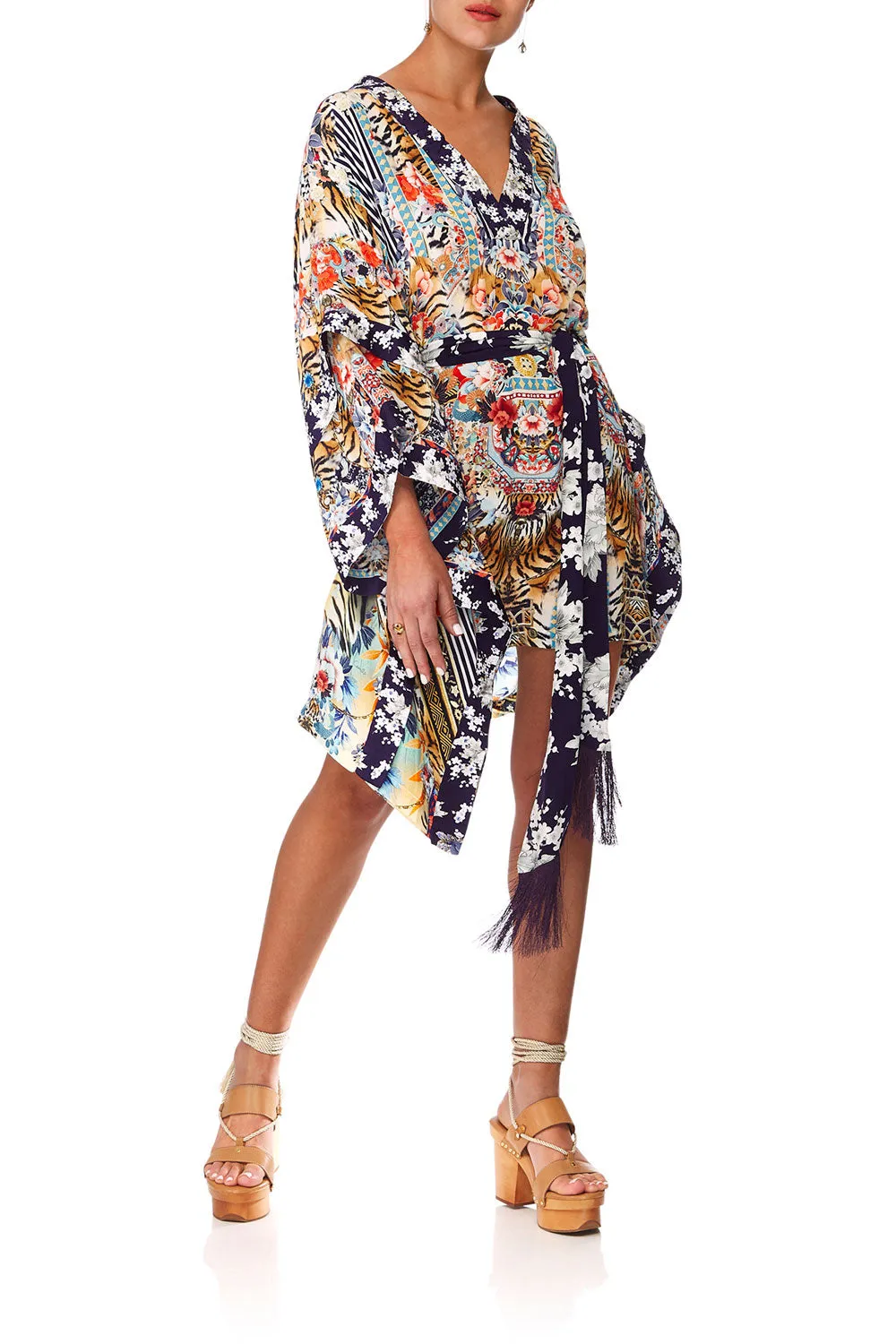 DOUBLE LAYER KIMONO SLEEVE DRESS THE LONELY WILD