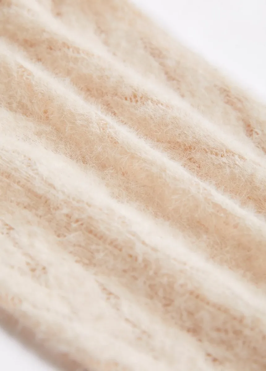 Elovana®                                                        Beige Button Lace Long Sleeve Coat