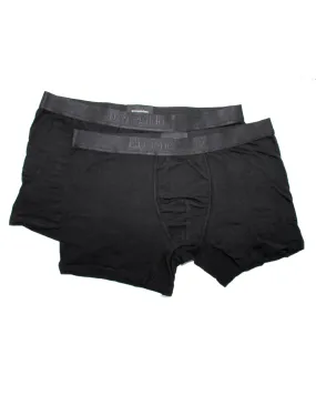Ermenegildo Zegna Boxer Briefs Black - Men Underwear 2 Pack Stretch Cotton XXL