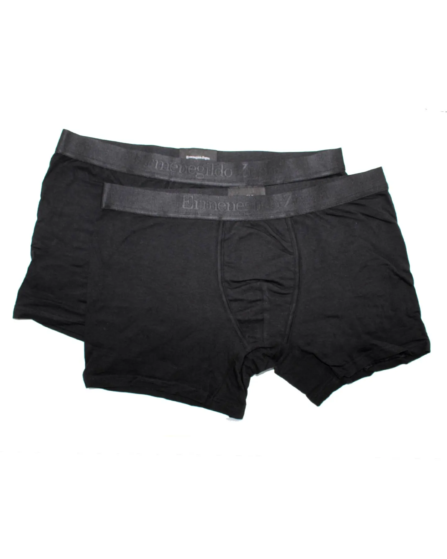 Ermenegildo Zegna Boxer Briefs Black - Men Underwear 2 Pack Stretch Cotton XXL