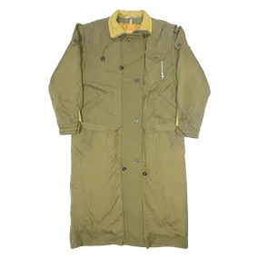 ESKIMO LAUGHTER Insulated Womens Trench Coat Green UK 14