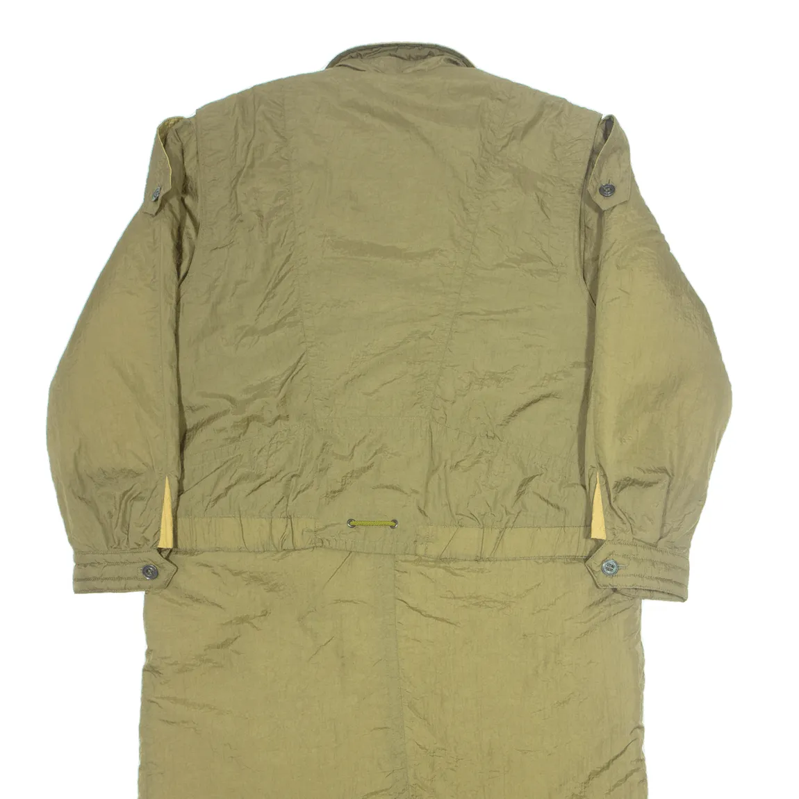 ESKIMO LAUGHTER Insulated Womens Trench Coat Green UK 14