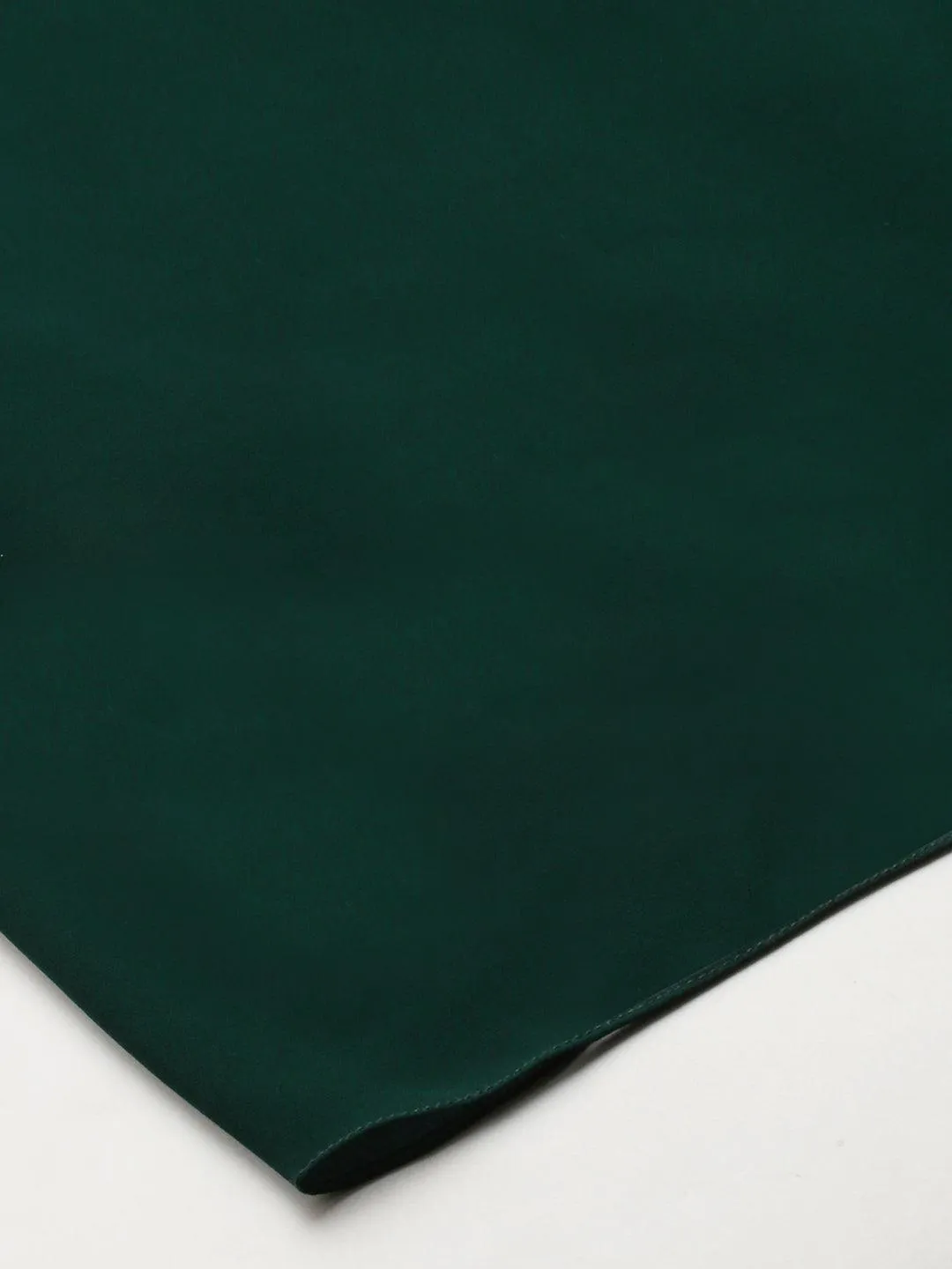 Ethnic Embroidered Peplum with Palazzo and Dupatta - Emerald Green