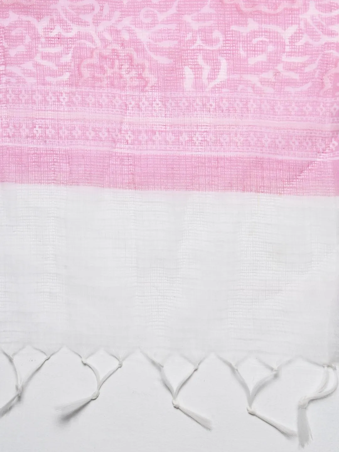 Ethnic Printed & Embroidered A-Line Kurta with Pant & Dupatta - Pink