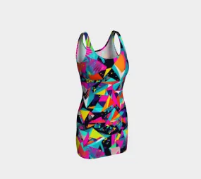 FRAGMENTS BODYCON DRESS  | ACIDMATH AI