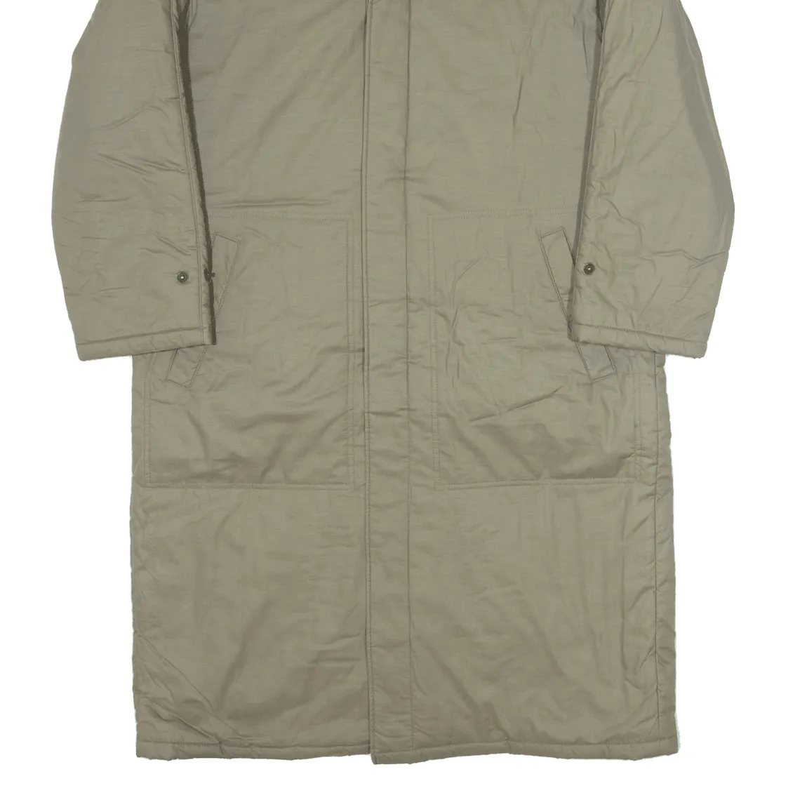 FREY Insulated Mens Trench Coat Beige 90s M
