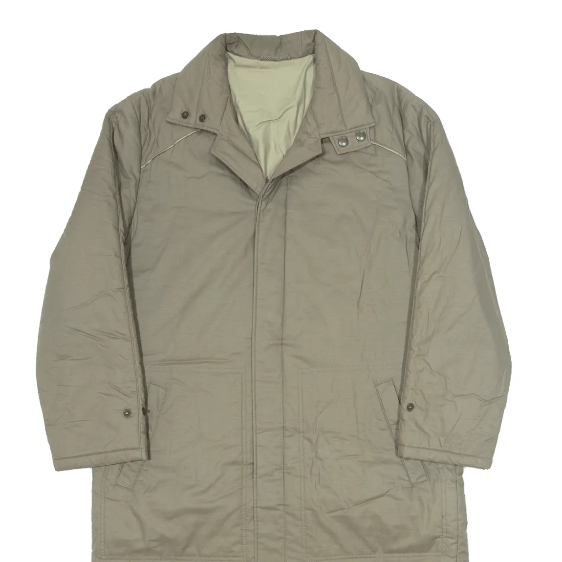 FREY Insulated Mens Trench Coat Beige 90s M